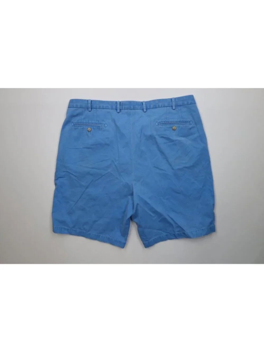Peter Millar Mens 40 Stonewash Above Knee Golf Chino Shorts Blue Pima Cotton
